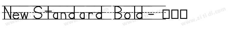 NewStandard Bold字体转换